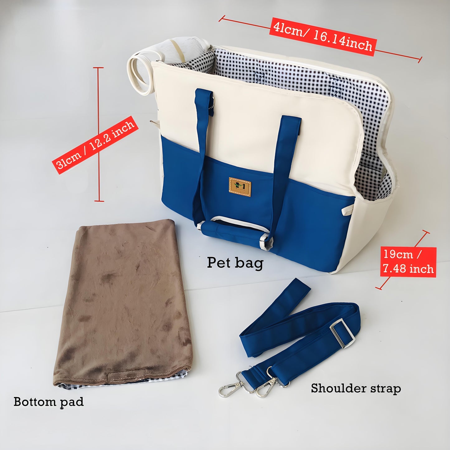Portable Soft-Sided Cat/Dog/Pet Travel Carrier Bag For Small / Medium Cats Dogs Puppies (Up To 12lbs)