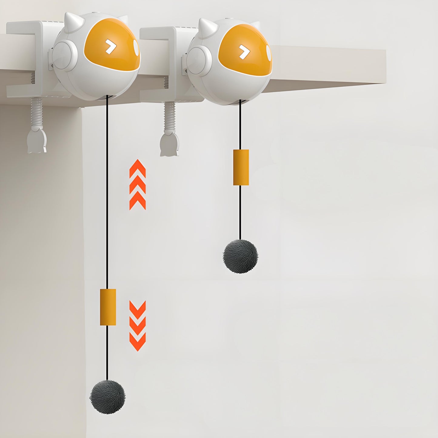 Kitty Cat Toy Automatic Rising Cat Teaser Ball Stick Hands-Free