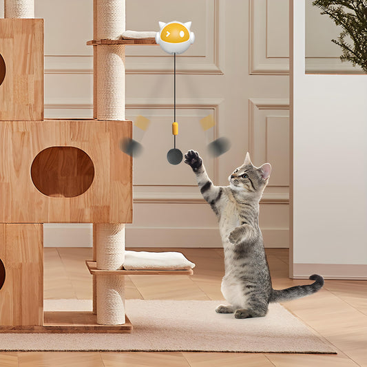 Kitty Cat Toy Automatic Rising Cat Teaser Ball Stick Hands-Free