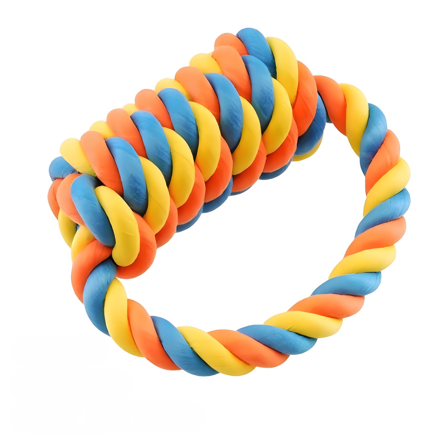 Dog Cotton Rope Chewing Ring for Medium Dogs, Suitable for Pulling Plaything, Throwing and Catching Training