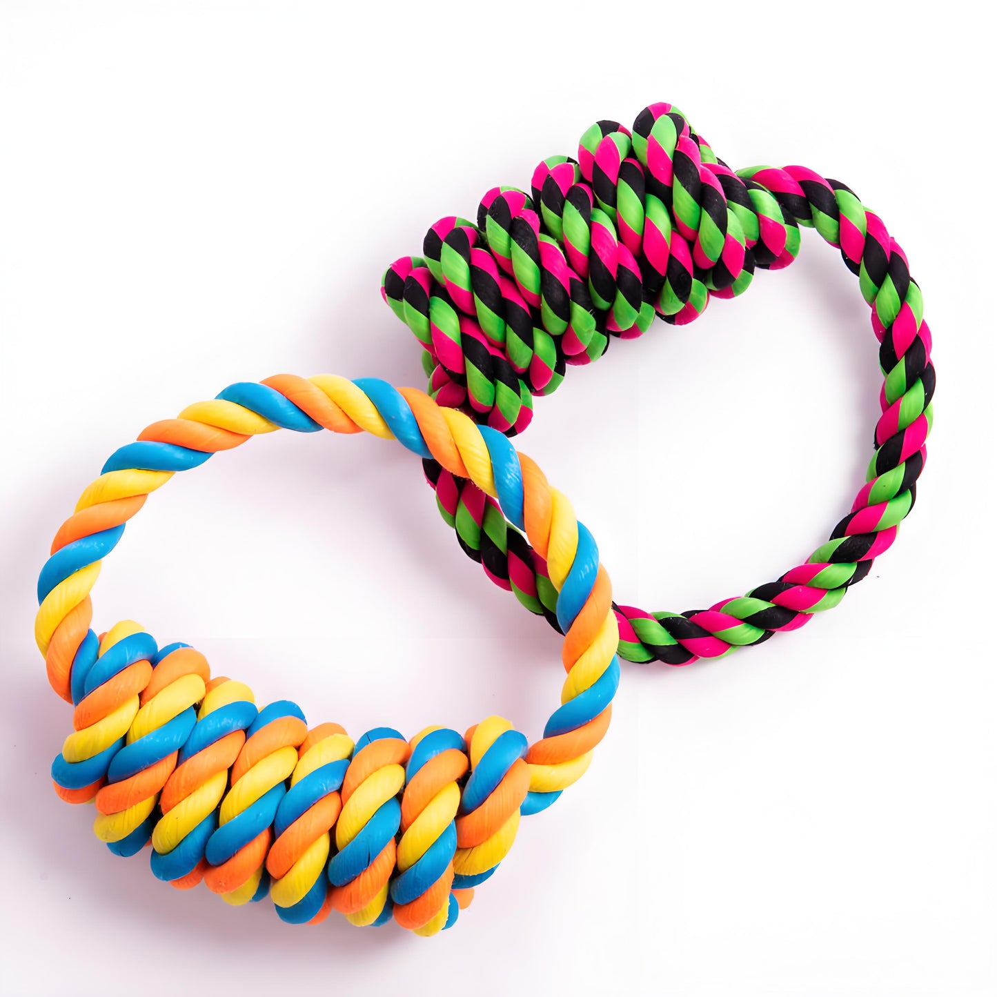 Dog Cotton Rope Chewing Ring for Medium Dogs, Suitable for Pulling Plaything, Throwing and Catching Training