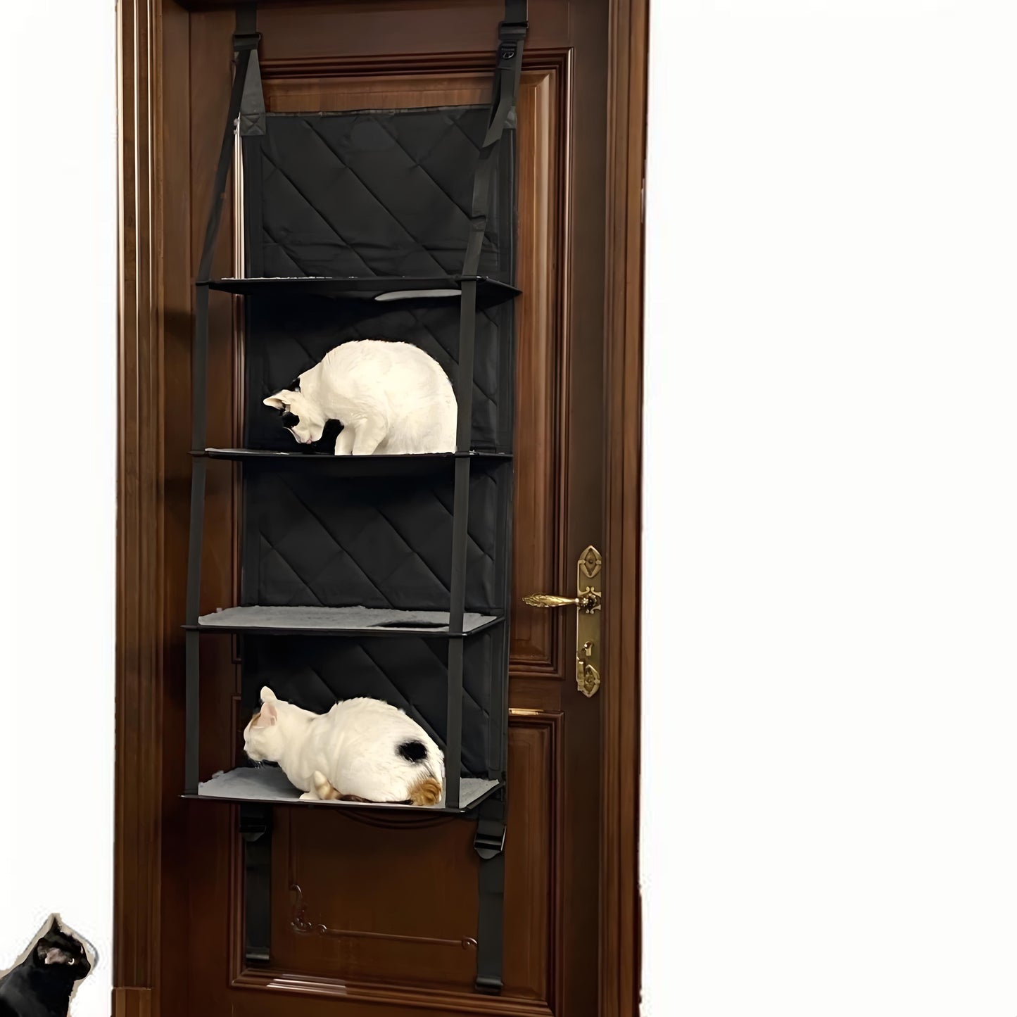 4 Level Door Mounted Cat Climber Foldable Multifunctional Cat Tower Bed