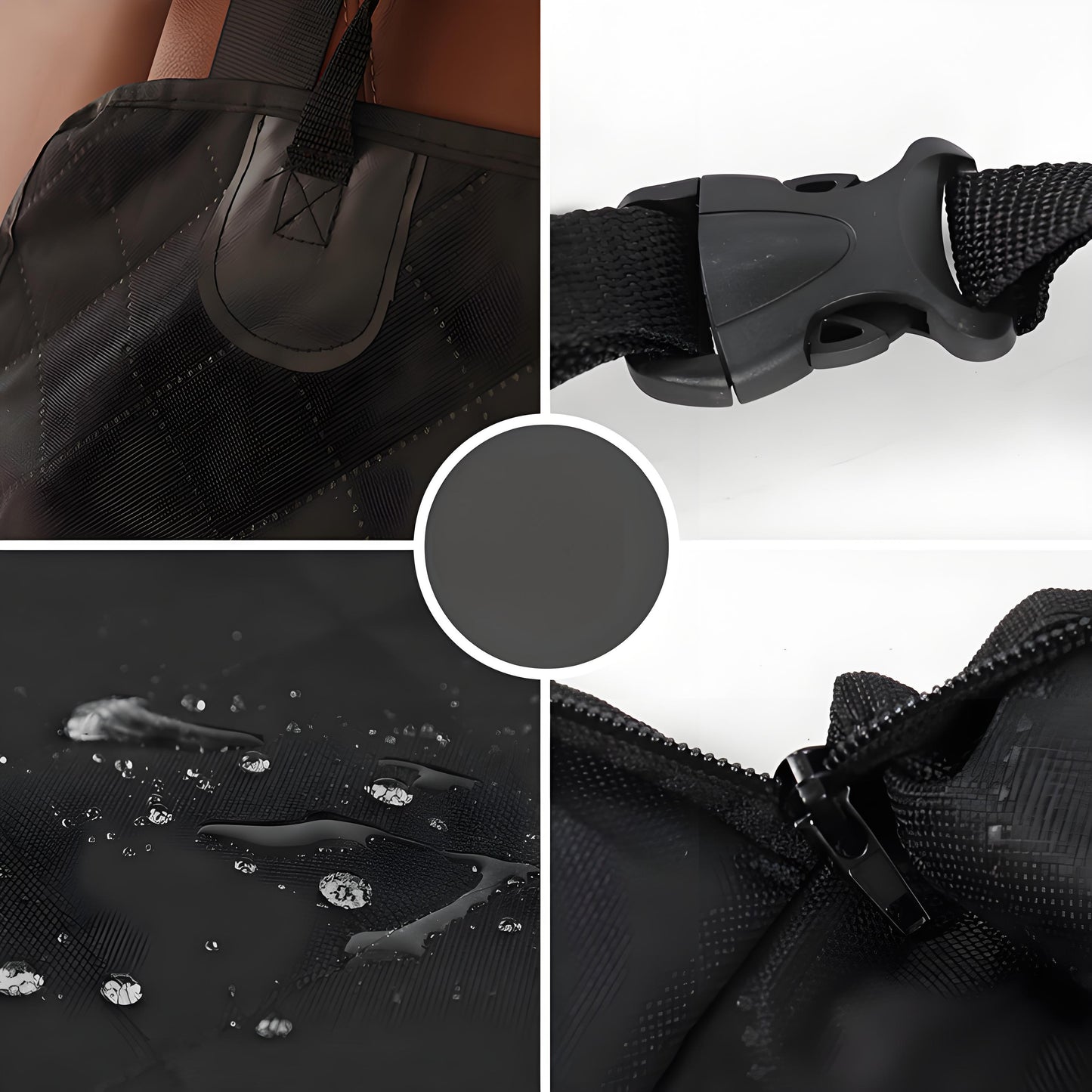 Olanty Dog Car Booster Seat Travel Carrier Cage, Waterproof Oxford Fabric for Small Medium Size Dogs