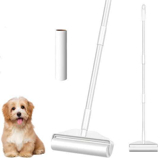 Largest Pet Hair Lint Rollers with 48" Adjustable Long Handle Wide 13.8" Refill Prevent Pet Hair Flying all over the Floor