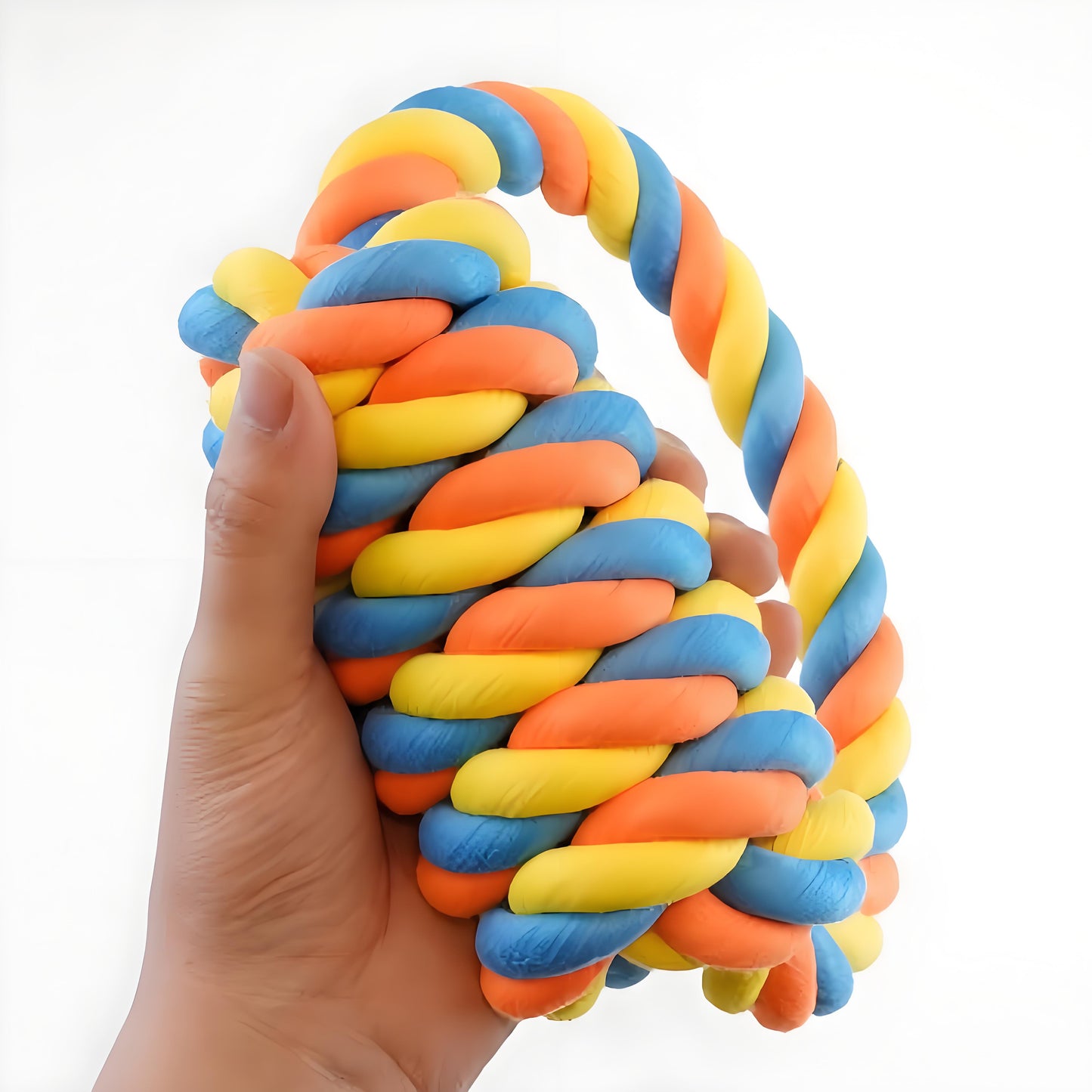 Dog Cotton Rope Chewing Ring for Medium Dogs, Suitable for Pulling Plaything, Throwing and Catching Training